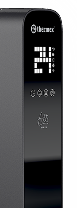 Конвектор электрический Thermex Alto 1500 Wi-Fi, цвет черный - фото 2