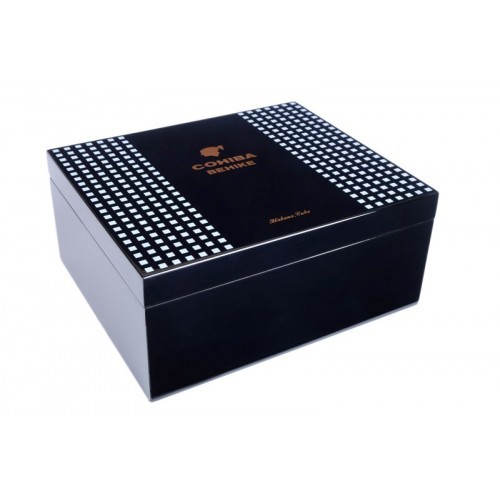 Настольный хьюмидор Tom River с подарочным набором на 40 сигар, Cohiba Behike хьюмидор с ключом на 200 сигар с гигрометром и увлажнителем 51 × 26 × 15 см