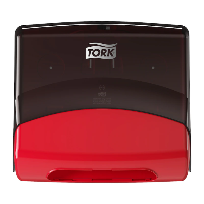 Диспенсер для бумажных полотенец Tork Performance красный (арт.654008), цвет красный/черный, размер 385х428 Tork Performance красный (арт.654008) - фото 3