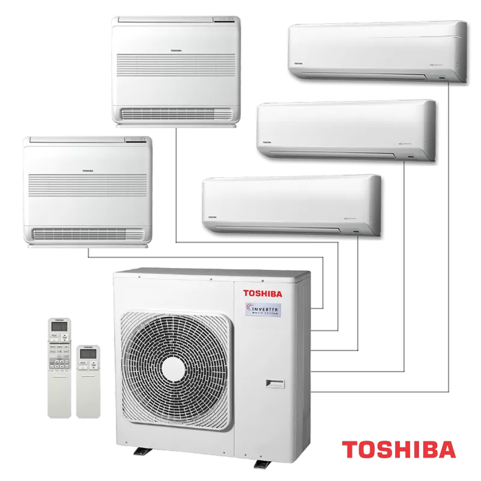 Внешний блок мульти сплит-системы Toshiba RAS-5M34G3AVG-E - фото 2