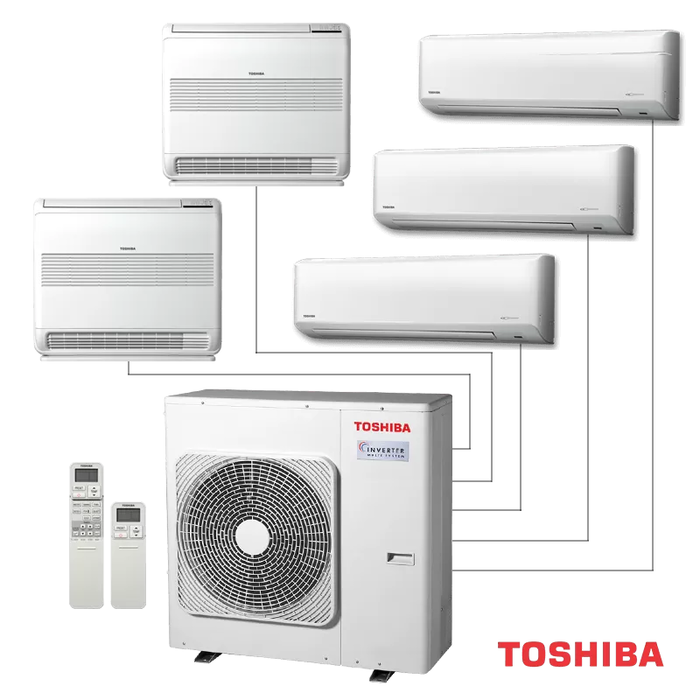 Внешний блок мульти сплит-системы на 5 комнат Toshiba