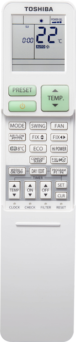 Настенный кондиционер Toshiba RAV-GM1101KRTP-E/RAV-GP1101AT-E, цвет белый Toshiba RAV-GM1101KRTP-E/RAV-GP1101AT-E - фото 2