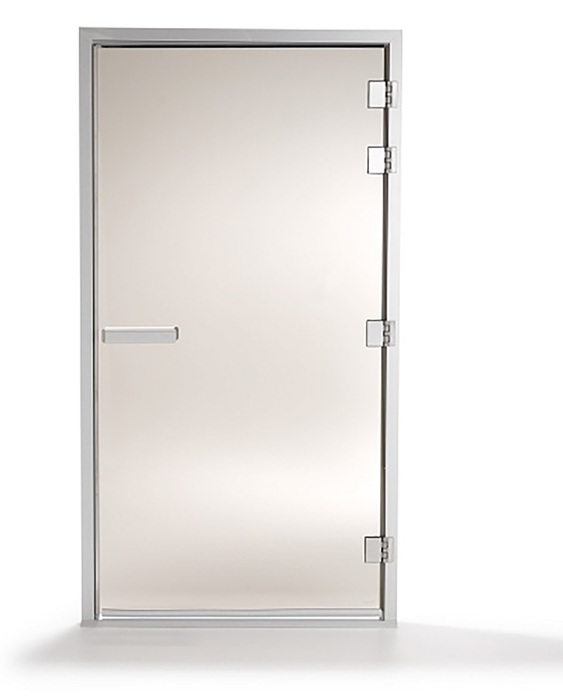Дверь для паровой Tylo 101G ПРАВАЯ БЕЛЫЙ ПРОФИЛЬ, цвет бронзовый