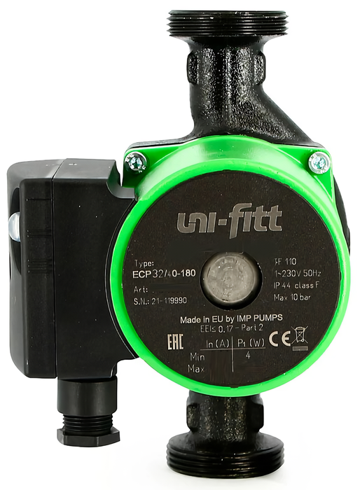 

Циркуляционный насос Uni-fitt, Uni-fitt ECP 32/40 180 с гайками