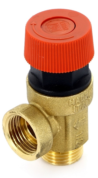 Предохранительный клапан Uni-fitt НВ 1/2, 6 бар клапан предохранительный 1 2 вн вн 6 0 бар vrt®