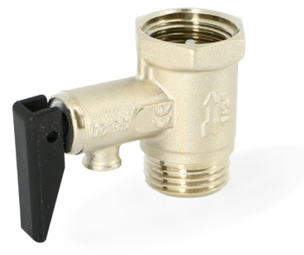 Предохранительный клапан Uni-fitt НВ 1/2, 8,5 бар, с курком, для ЭВН клапан предохранительный r410 r22 для жидкости игольчатый клапан давления для кондиционера 1 4 дюйма предохранительный адаптер для поддержан
