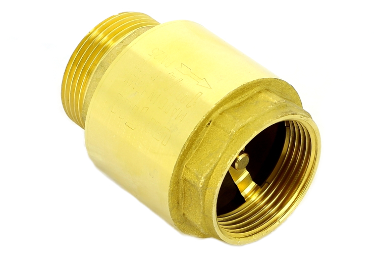 Обратный клапан Uni-fitt НВ 1 1/4 пружинный с металлическим затвором