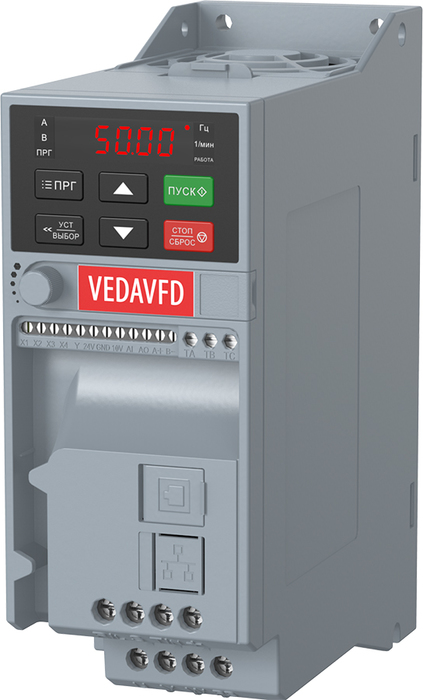Частотный преобразователь VEDA Drive VF-51 0,75 кВт (380В,3 фазы) ABA00005