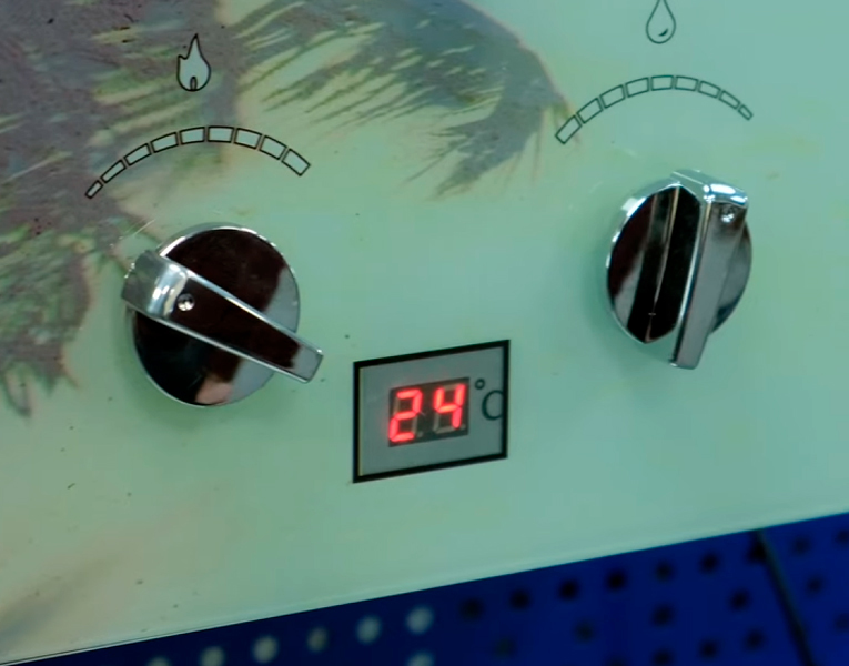 Газовый проточный водонагреватель VEKTOR eco G (капли на стекле), размер 550х340х150 VEKTOR eco G (капли на стекле) - фото 3