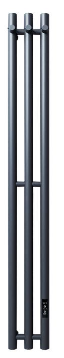 Электрический полотенцесушитель вертикальная лесенка Velar Стайл R 1000 3 сек, сухой тэн, скр монтаж+3 крючка боковой экран bas стайл r