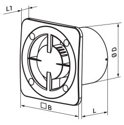 Вытяжка для ванной диаметр 125 мм Vents