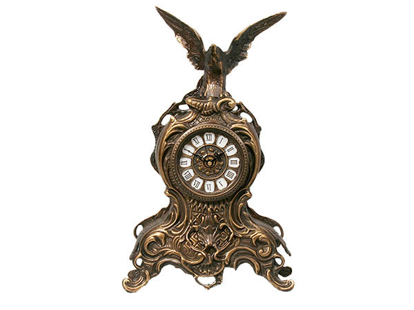 Проекционные часы Virtus TABLE CLOCK D.JUAN SM. EAGLE ANTIQUE BRONZE проекционные часы virtus table clock cathedral flowers antique bronze