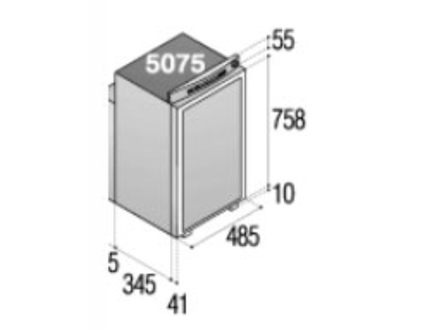Абсорбционный автохолодильник более 60 литров Vitrifrigo VTR5075 DG - фото 5