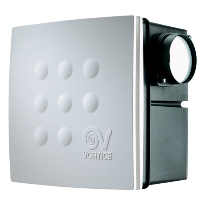 Вытяжка для ванной диаметр 100 мм Vortice Quadro Micro I T HCS, цвет белый - фото 2