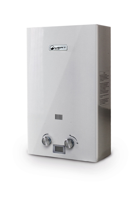 Газовый проточный водонагреватель WERT 10E SILVER (Wert Rus), размер 550х330х18 WERT 10E SILVER (Wert Rus) - фото 1