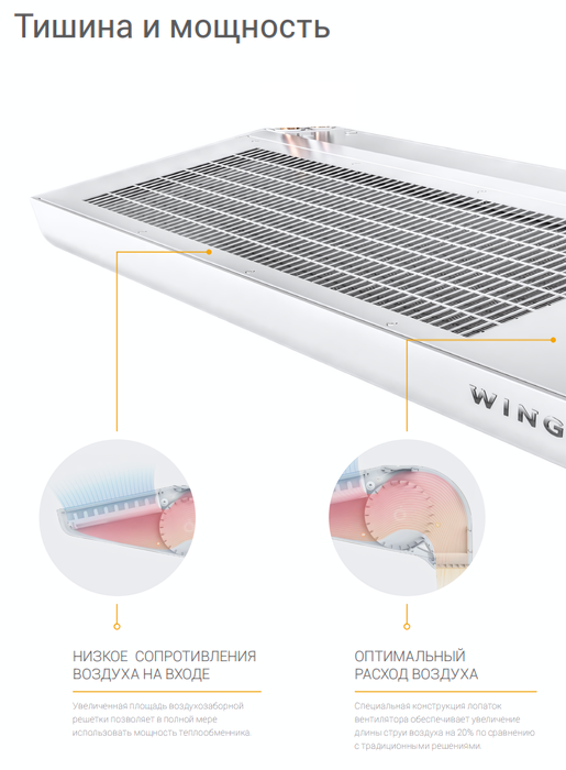 Тепловая завеса без нагрева WING