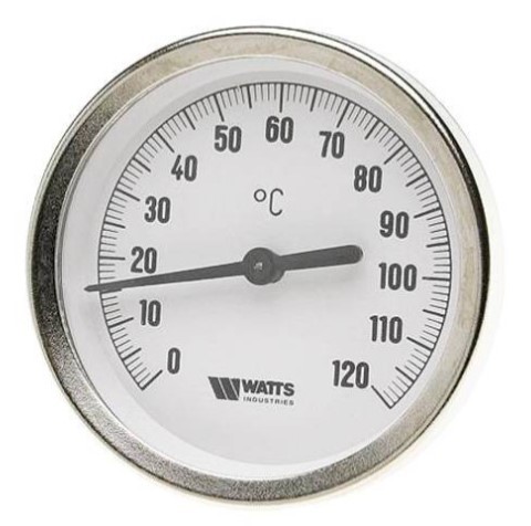 Термометр биметаллический с погружной гильзой Watts инфракрасный термометр testo