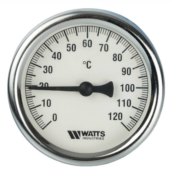 Термометр биметаллический с погружной гильзой Watts оконный термометр ооо первый термометровый завод