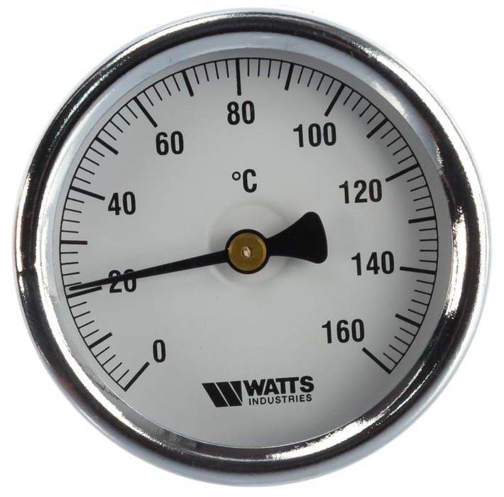 Термометр биметаллический с погружной гильзой Watts биметаллический термометр garin