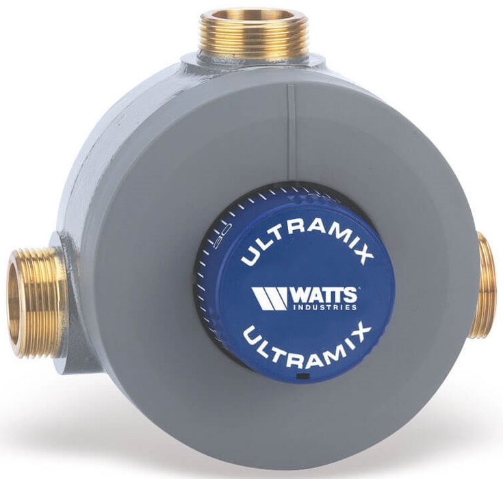 Смесительный клапан Watts латунный прямой резьбовой клапан под термоголовку double lin