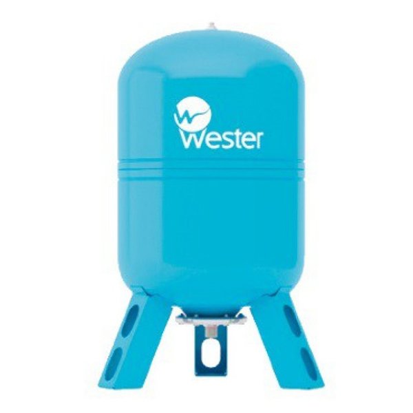 Расширительный бак из стали Wester WAV 80 синий расширительный бак wester wao 80
