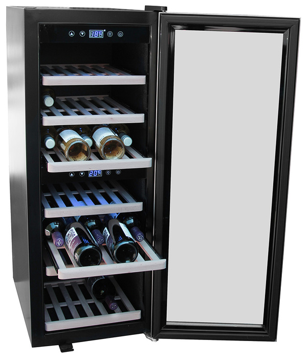 Отдельностоящий винный шкаф 22-50 бутылок Wine Craft BC-38BZ Grand Cru, цвет черный - фото 2