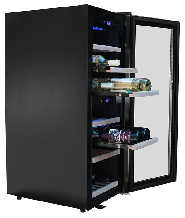 Отдельностоящий винный шкаф 22-50 бутылок Wine Craft BC-38BZ Grand Cru, цвет черный - фото 3