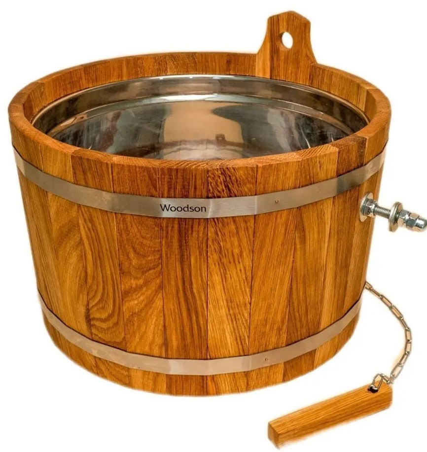 

Обливное устройство Woodson, Woodson с нержавеющей вставкой, 17 л., дуб