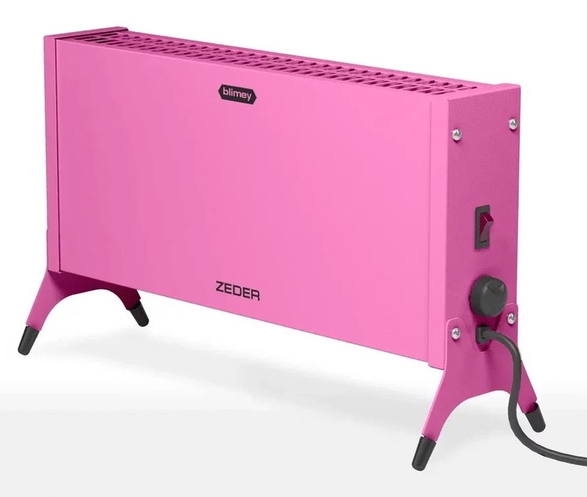 Конвектор электрический ZEDER 15MX-12 PINK, цвет розовый - фото 1