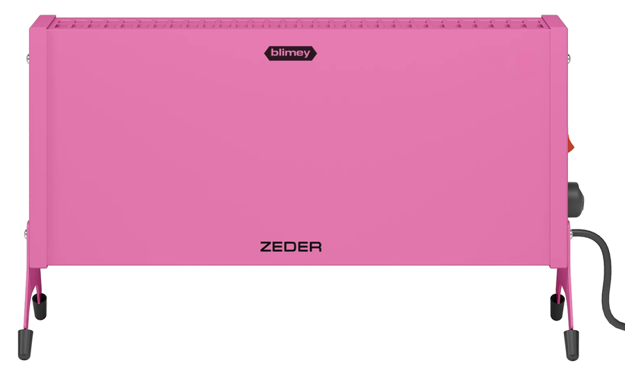 Конвектор электрический ZEDER 15MX-12 PINK, цвет розовый - фото 2