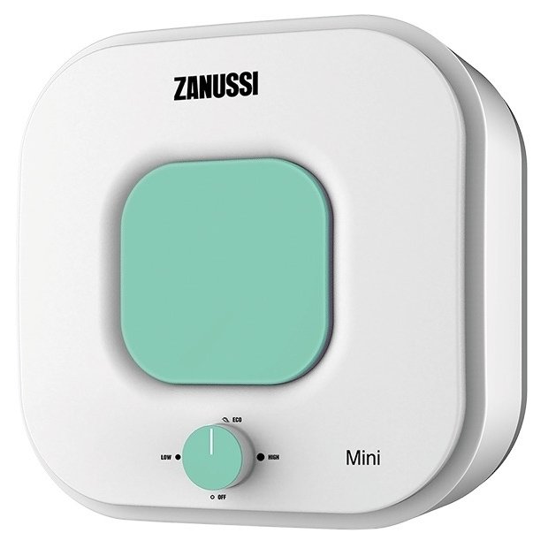 Электрический накопительный водонагреватель Zanussi ZWH/S 10 Mini O (Green), размер 35x38