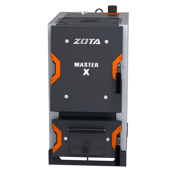 Твердотопливный котел Zota Master X-12П (MS 493112 0012) котёл твердотопливный zota master x 14 квт без плиты