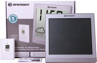 Цифровая метеостанция Bresser ClimaTemp JC LCD серебристая