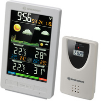 Цифровая метеостанция с радиодатчиком Bresser ClimaTemp WS с цветным дисплеем, белая (77563)