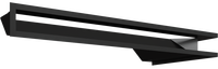 Аксессуар для камина Kratki Люфт угловая левая черная LUFT/NL/9/8040/45S/C