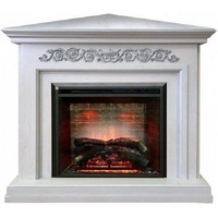 Угловой 3D электрокамин с увлажнителем воздуха Real-Flame Leticia Corner 26 WT с очагом 3D Leeds 26 Угловой 3D электрокамин с увлажнителем воздуха Real-Flame Leticia Corner 26 WT с очагом 3D Leeds 26