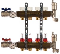 Коллектор регулируемый для теплого пола с расходомерами STOUT SMB 0473 000004