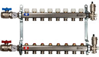 Коллектор с запорными клапанами STOUT SMS 0912 000008