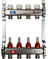 Коллектор с расходомерами STOUT SMS 0917 000004