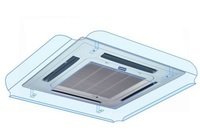 Отражатель воздушного потока кассетного кондиционера Sinbo 700x700 ПЭТ 2 мм прозрачный, крючки Отражатель воздушного потока кассетного кондиционера Sinbo 700x700 ПЭТ 2 мм прозрачный, крючки
