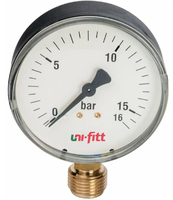 Контрольно-измерительный прибор Uni-fitt радиальный 16 бар, диаметр 80 мм, 1/2Н