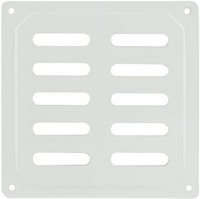 Вентиляционная решетка VANVENT Колор 100x100 мм белая (не регулируемая)