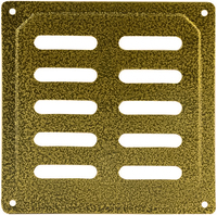 Вентиляционная решетка VANVENT Колор 100x100 мм золото (не регулируемая)