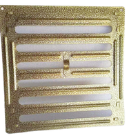 Вентиляционная решетка VANVENT Р-150 200x200 мм золото (регулируемая)