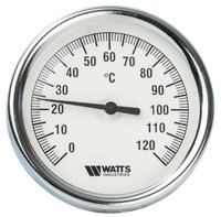 Термометр биметаллический с погружной гильзой Watts F+R801 (T) 80/50
