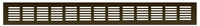 Металлическая решетка Благовест 60x500 мм бронза