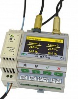 Двухканальный стационарный термогигрометр ЭКСИС микропроцессорный измеритель регулятор овен