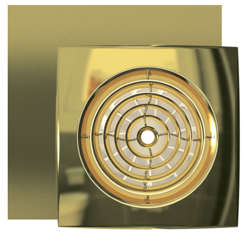 Вытяжка для ванной диаметр 100 мм ERA AURA 4C Gold, размер 100 - фото 2
