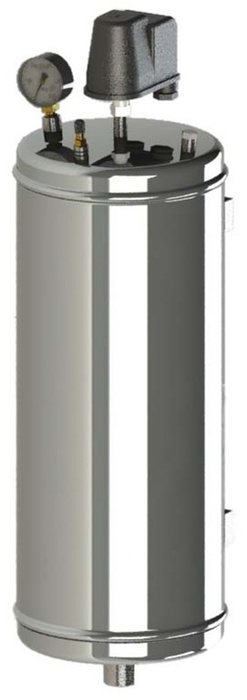 Гидроаккумулятор Гродторгмаш безмембранный из нержавеющей стали ГА-15 (15 л.) сварочный манометр коническая шкала из нержавеющей стали манометр 1 15 см