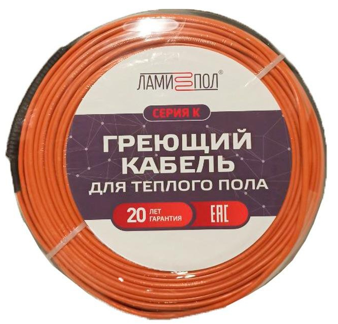 Нагревательный кабель 2 м<sup>2</sup> ЛамиПол Серия К 2,5м2 150-375 - фото 4
